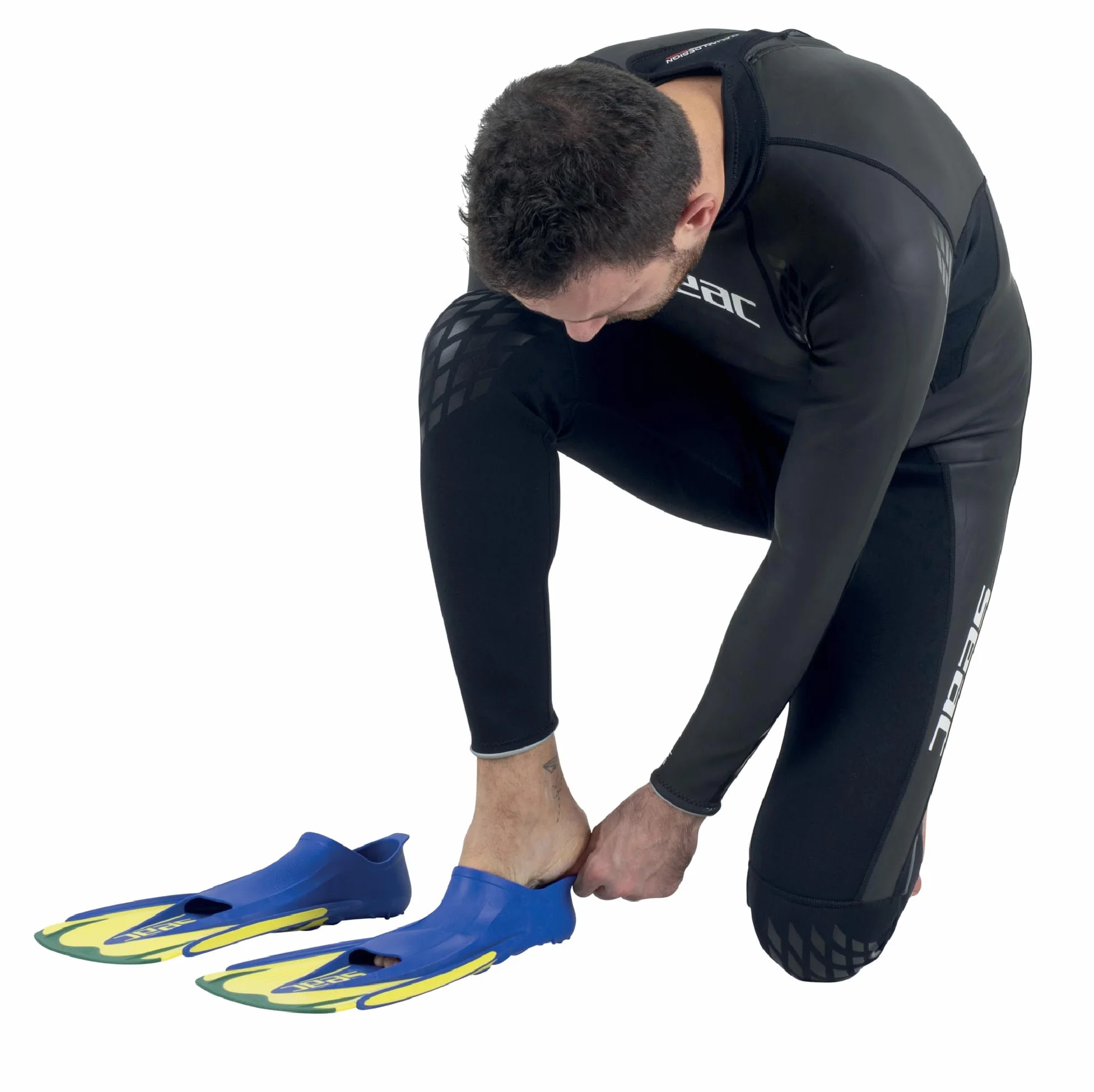 Seac Team Pinne Corte Nuoto Snorkeling Adulti Bambini