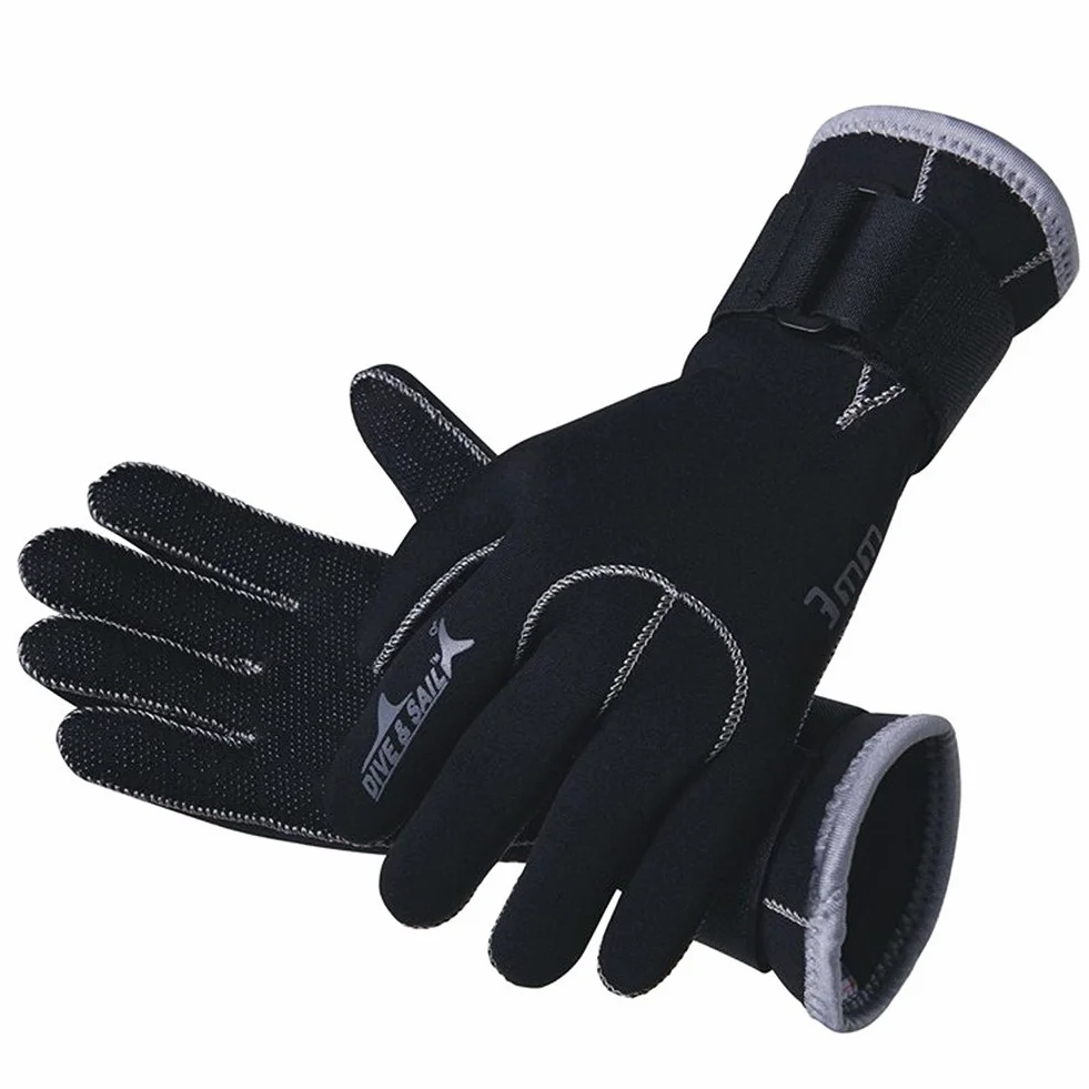 3 MM Neoprene Antiscivolo Guanti per Sport Acquatici per Immersioni Subacquee Piscina Immersione Surf, Sport Acquatici Palmati