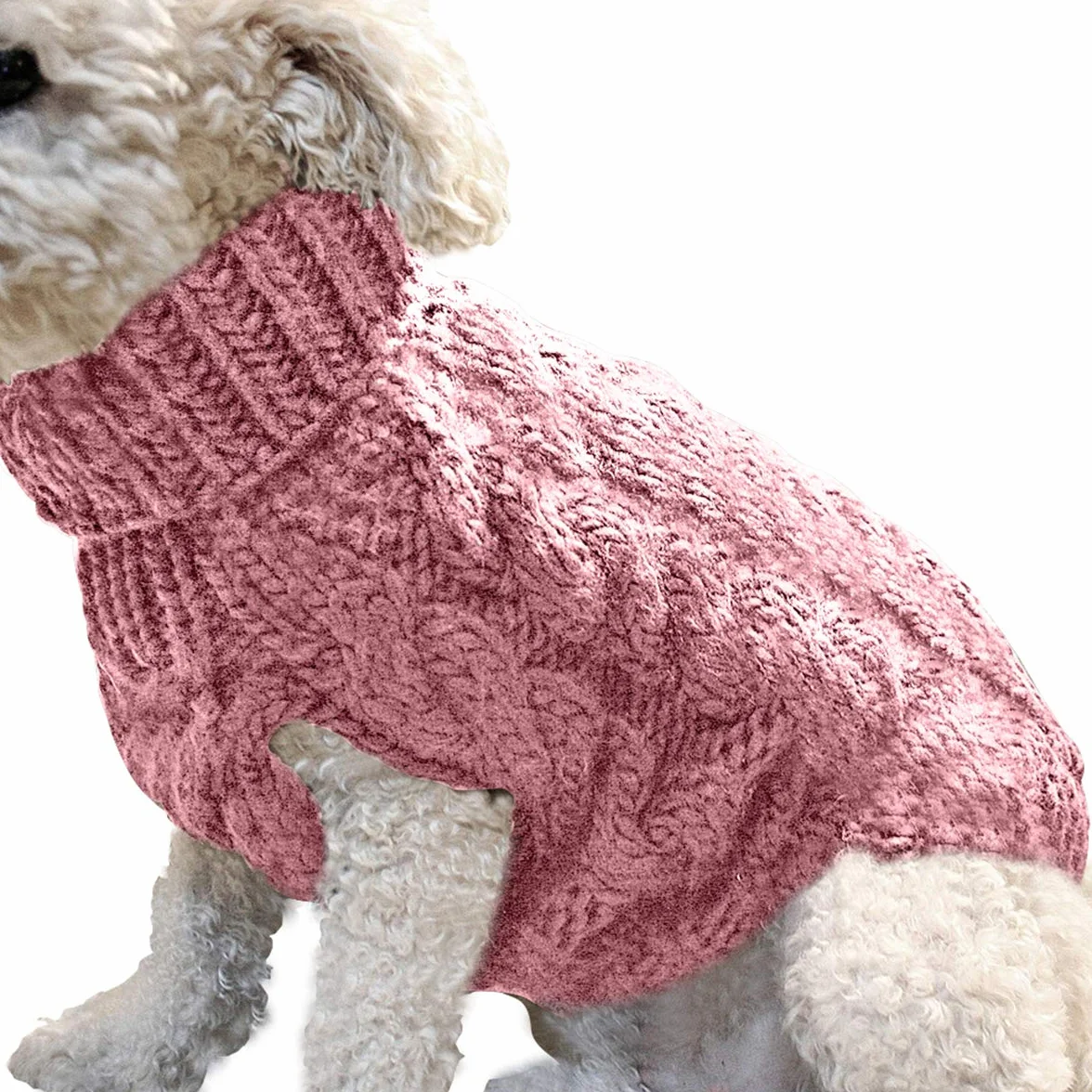 Maglione invernale per cani ispessimento maglieria cappotto vestiti per cane piccolo medio grande