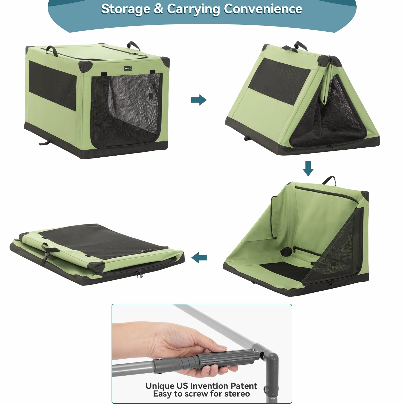 Petsfit Grande cassa per cani Extra Large casse, pieghevole per cani di taglia media e grande