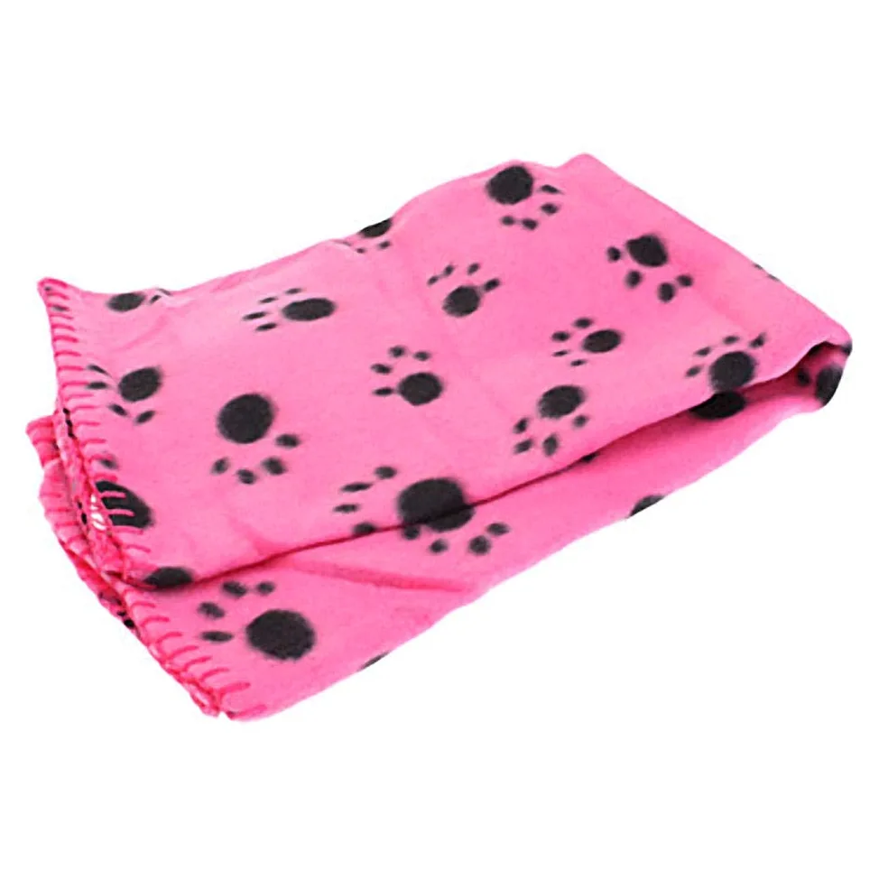 Coperta per Gatti Rose Red 60X70cm Pet Coperta Mat Morbido Pile Caldo Paw Print Design Pet Stuoia Letto Divano Pet Fodere per Cuscini Asciugamano 5Pz