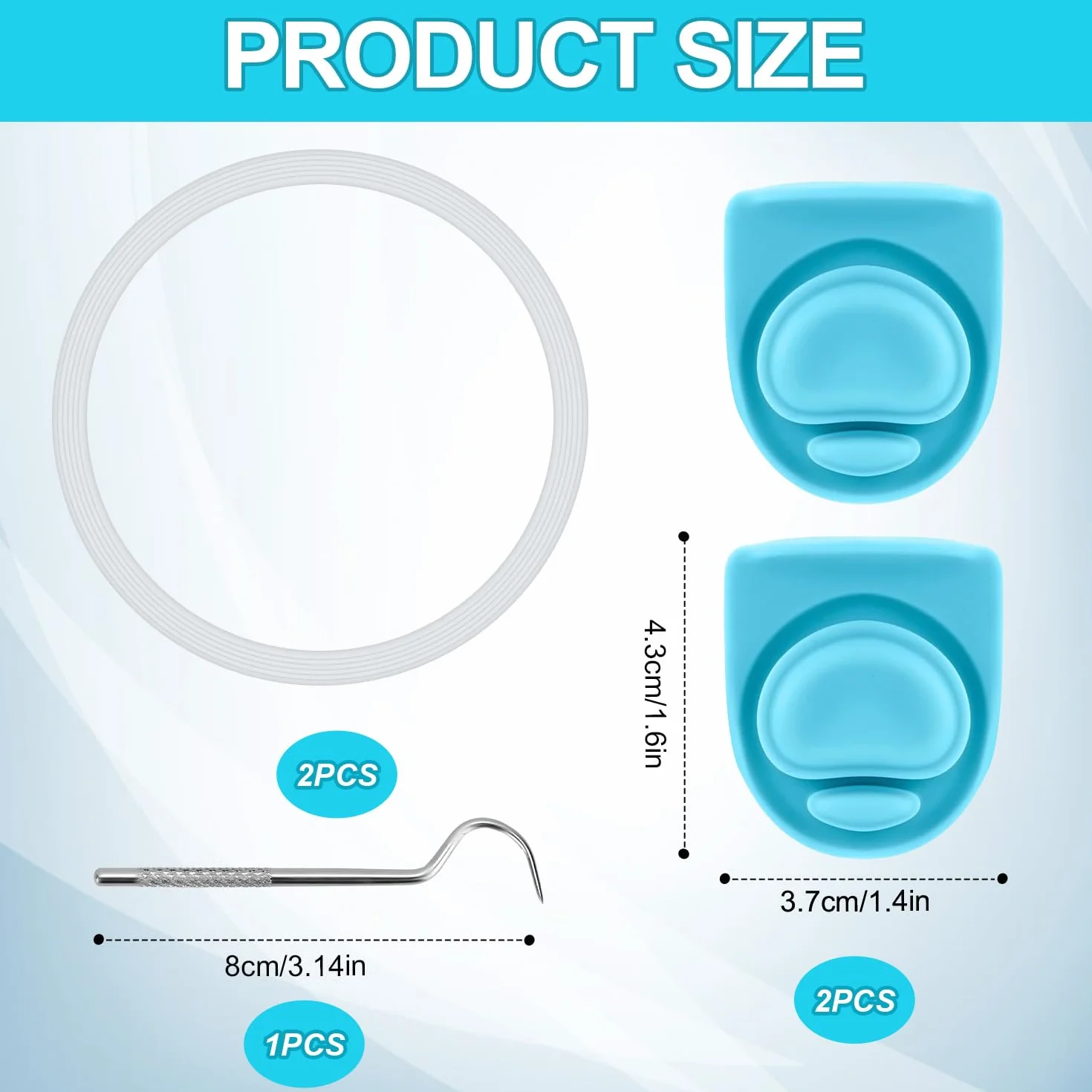 PEUTIER 5pz Guarnizione per Bottiglia d'Acqua Guarnizione di Tenuta in Silicone Compatibile con Owala FreeSip 19/24/32/40 oz