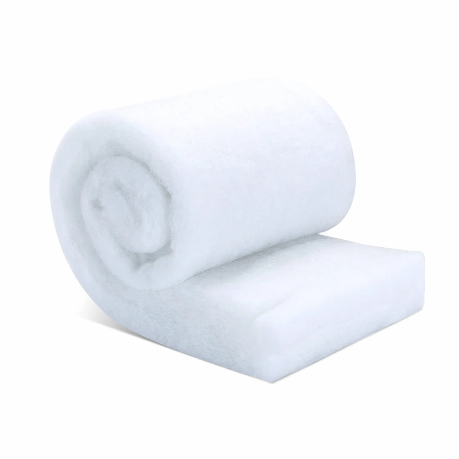 Nobleza - Filtro Cotone Bianco，Alta densità del Carbone Attivo Spugna， L60*W30*H2.5CM， Media Filtrante Acquario può Essere Tagliato su Misura
