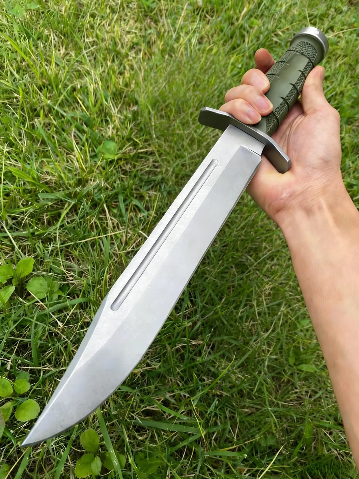 Generico TEERMA XP3 Forgiatura integrata fixed blade Coltello multiuso, Utilizzato principalmente per campeggio, caccia, pesca, esplorazione della giungla, escursionismo