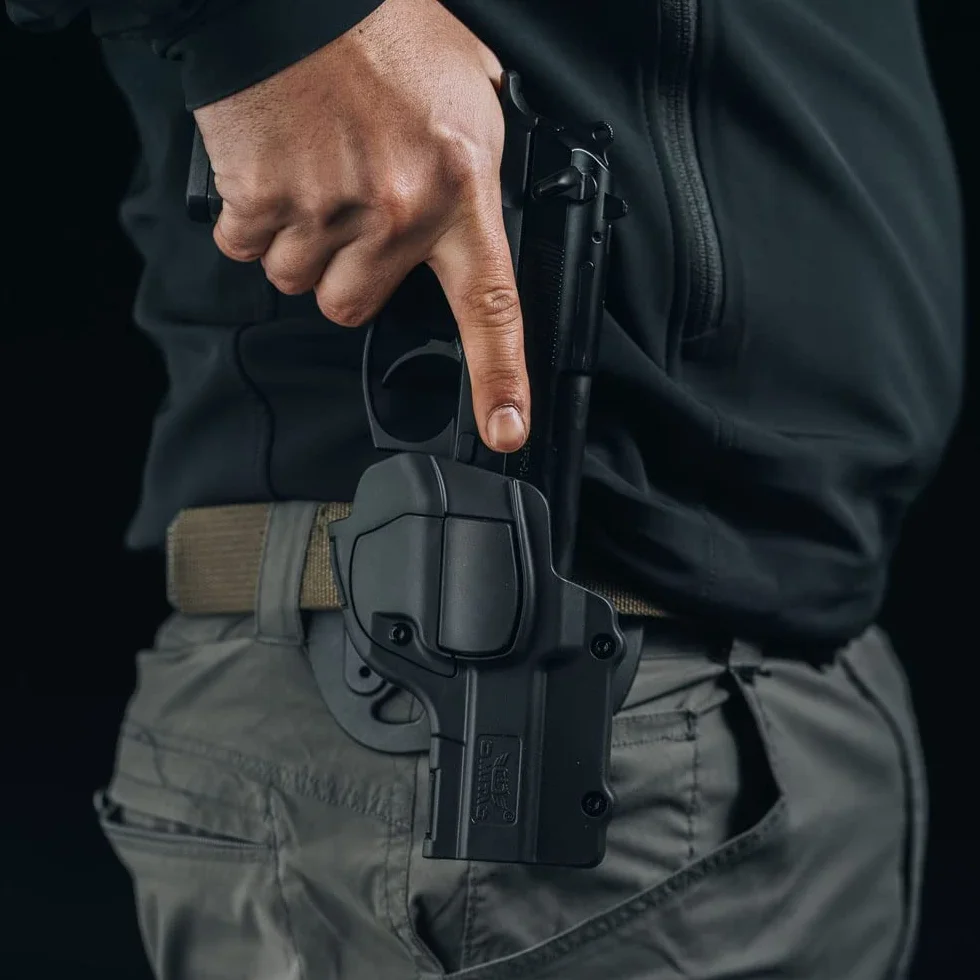 Beretta 92 Paddle OWB Holster Polimerowa Kabura Taktyczna Czarna