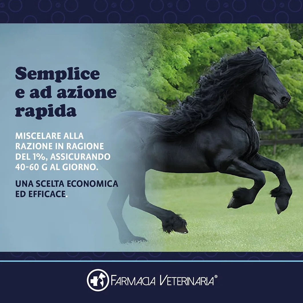 Farmacia Veterinaria Podocrin Zinco + Biotina – Zoccoli Forti e Criniera da Sogno. Integratore per Cavalli Vitamine Microincapsulate per Cavallo – Fortifica Rinforza e Protegge – Confezione 1 Kg.