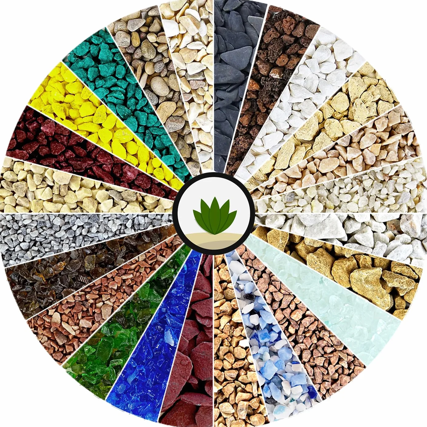 Ghiaia Bianco 1,8kg Sassolini Decorativi per Vasi Acquario Giardino 12-18 mm