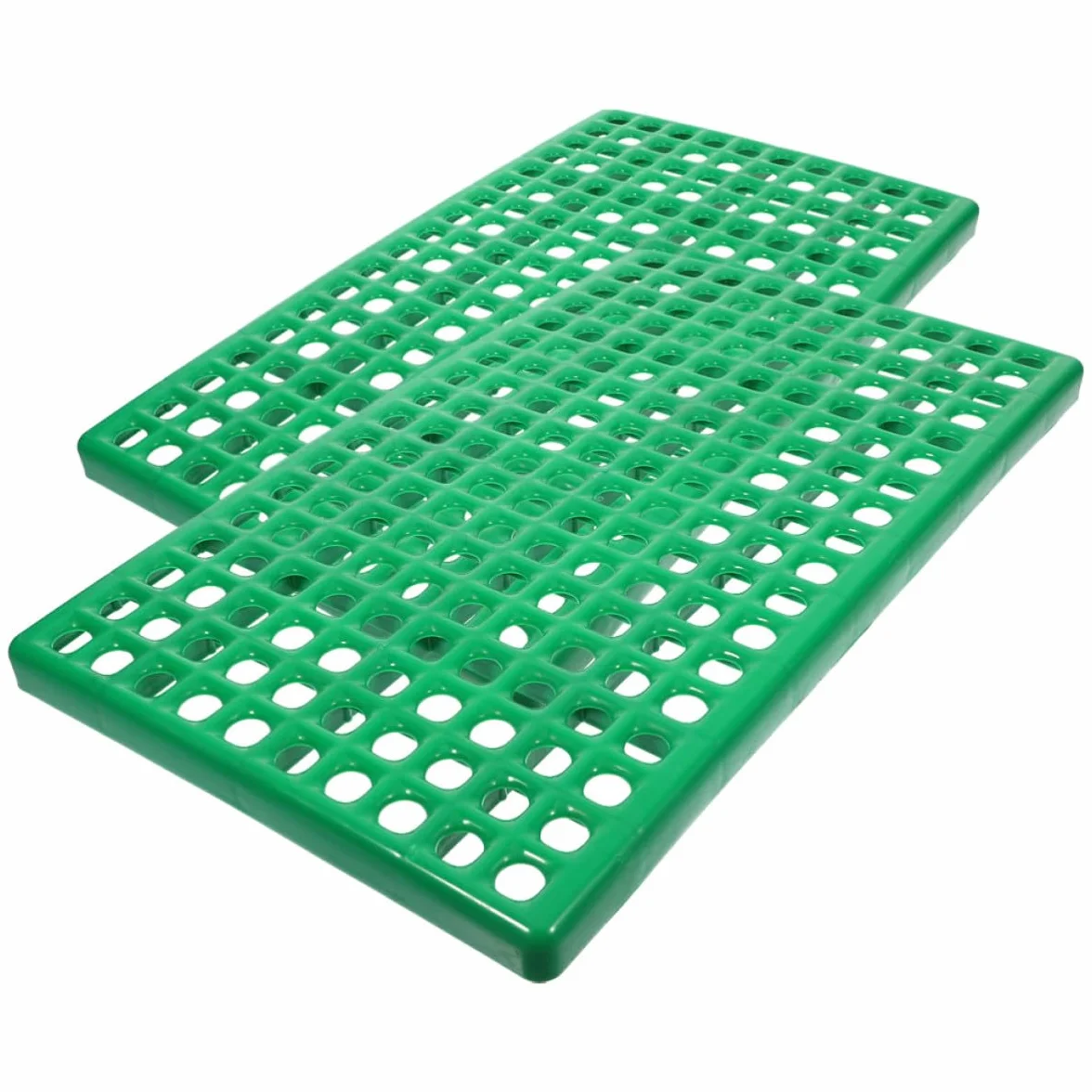 iplusmile 2pezzi Base per Gabbia Foro Rotondo in Plastica Verde Ventilazione e Drenaggio per Piccoli Animali Domestici e Allevamento Conigli