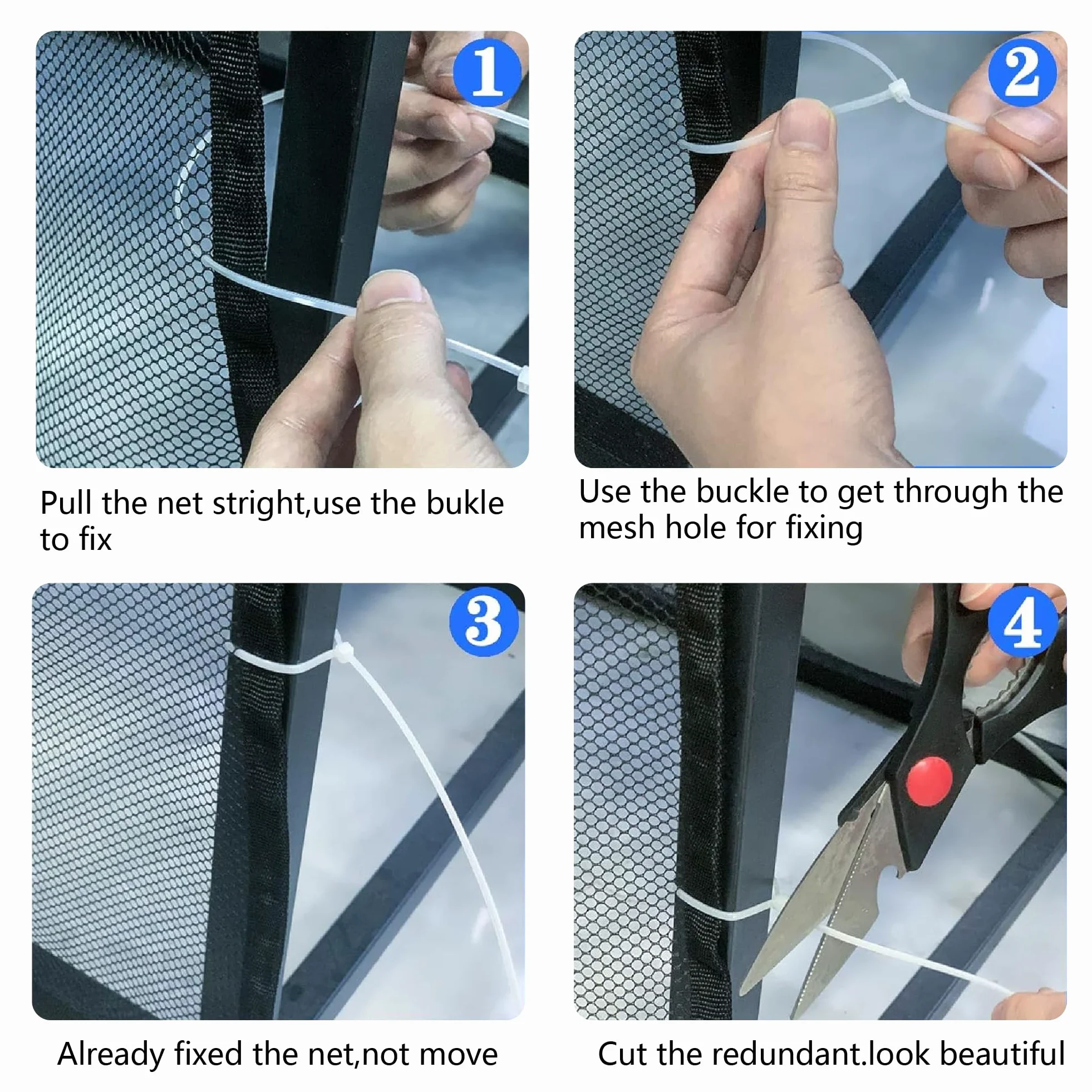 Rete Protezione 101 x 220 cm Viene Fornito con Clip e Cordino in Nylon Rete di Protezione di Sicurezza Leggero Ma Resistente per Scale, Terrazze Ri, Nero