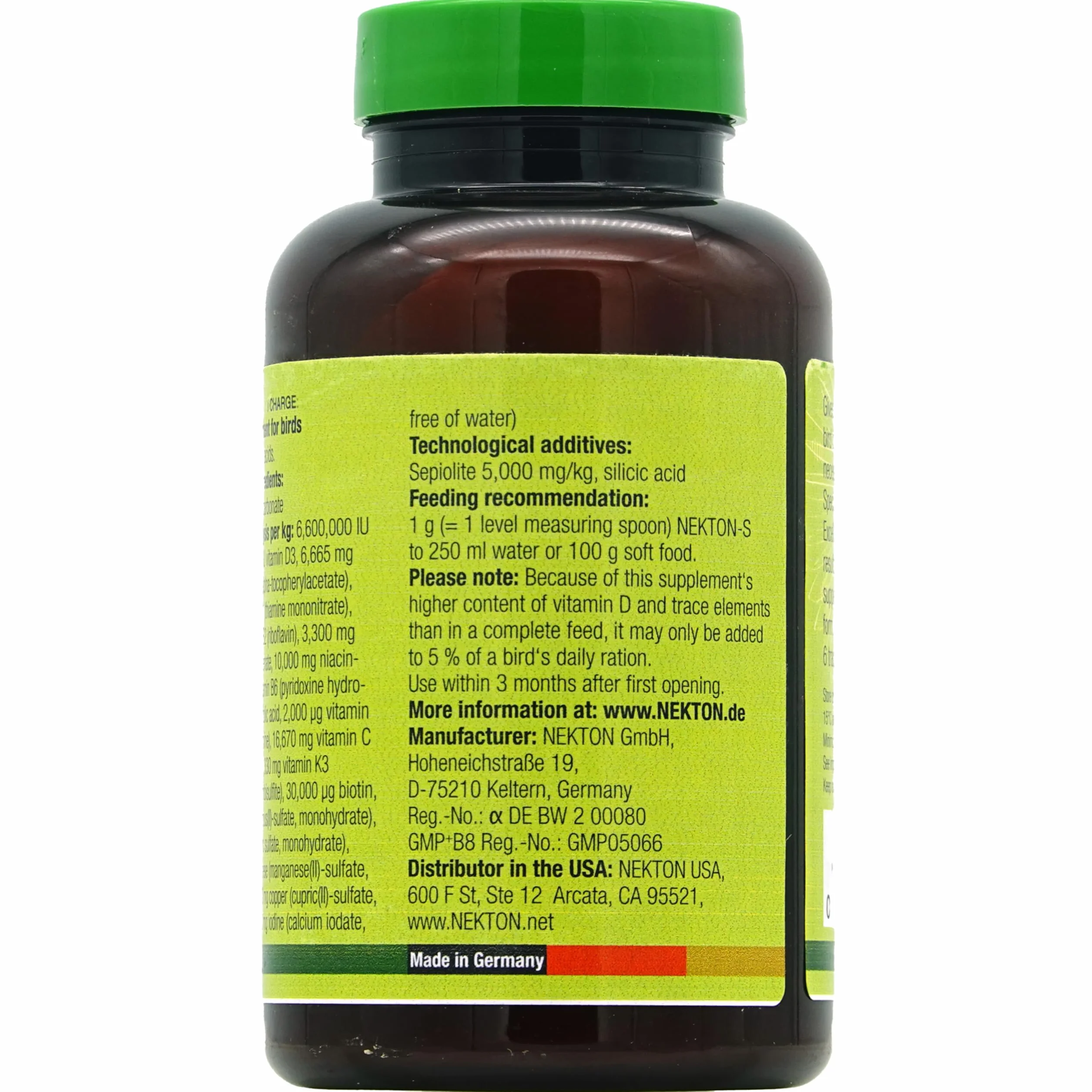 Nekton -S Multi-vitamina per uccelli, 150 g