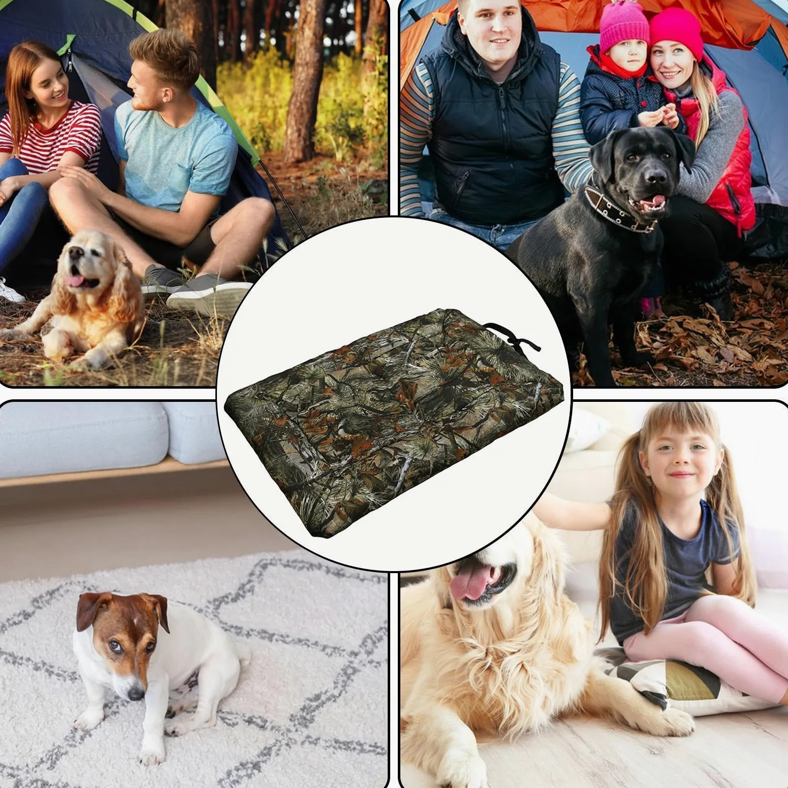 Viaggio Per Cani Tappetino Impermeabile Arrotolabile Trasportino e Cuscino | Tessuto Oxford Portatile Per Interno Esterno Auto Campeggio Trasportino Canile Spiaggia Picnic Gita