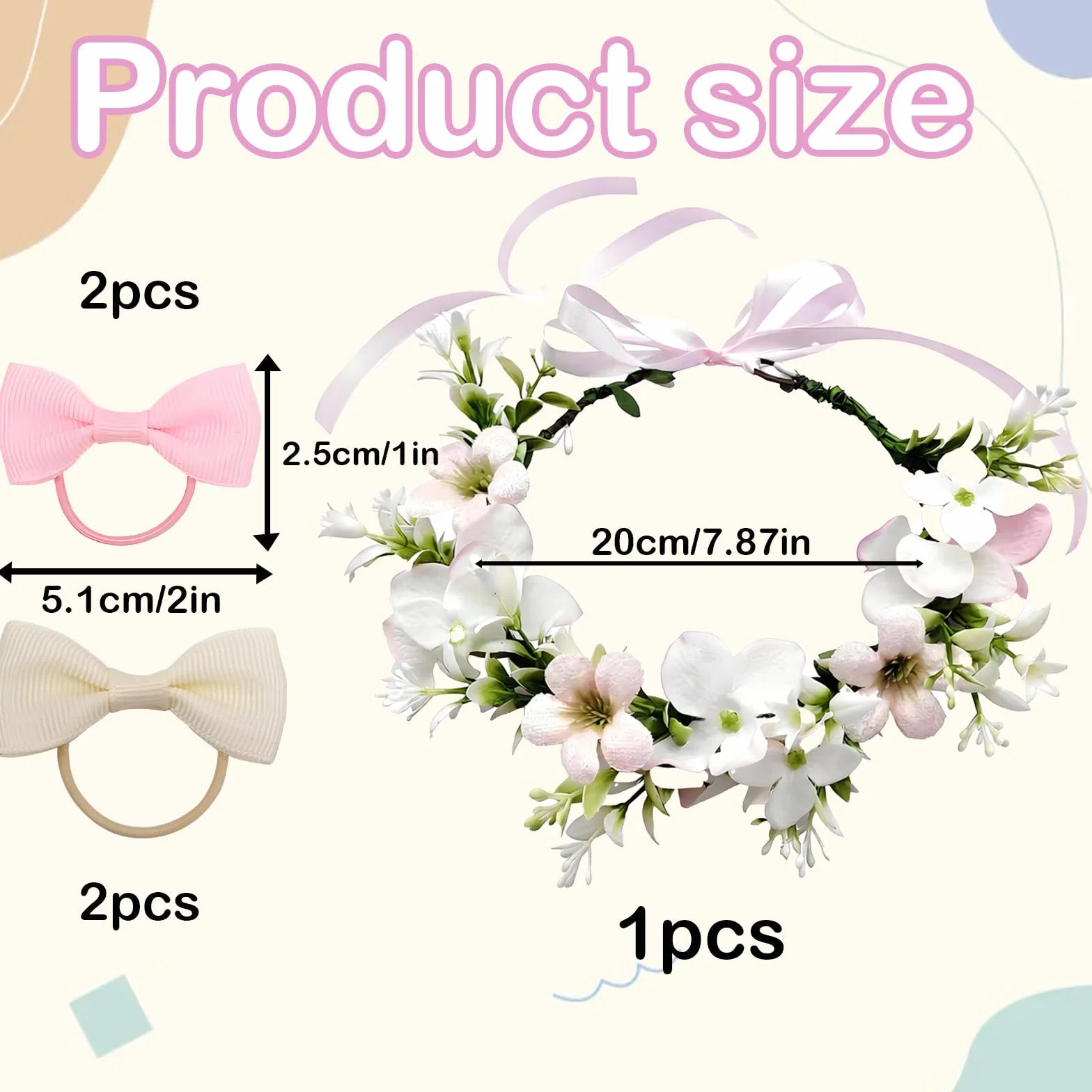 Papillon per Cane, Fiore Elegante con Fiori e Nastro, Adatto a Tutte Le Taglie di Cane, Regolabile, Perfetto per Matrimoni e Occasioni Speciali