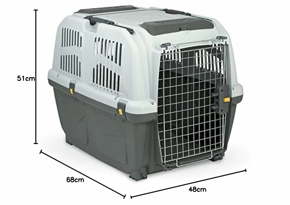 MPS SNC TRASPORTINO per Cane Gatto SKUDO IATA da Viaggio Trasporto Auto OMOLOGATO 68x48x51(h) cm