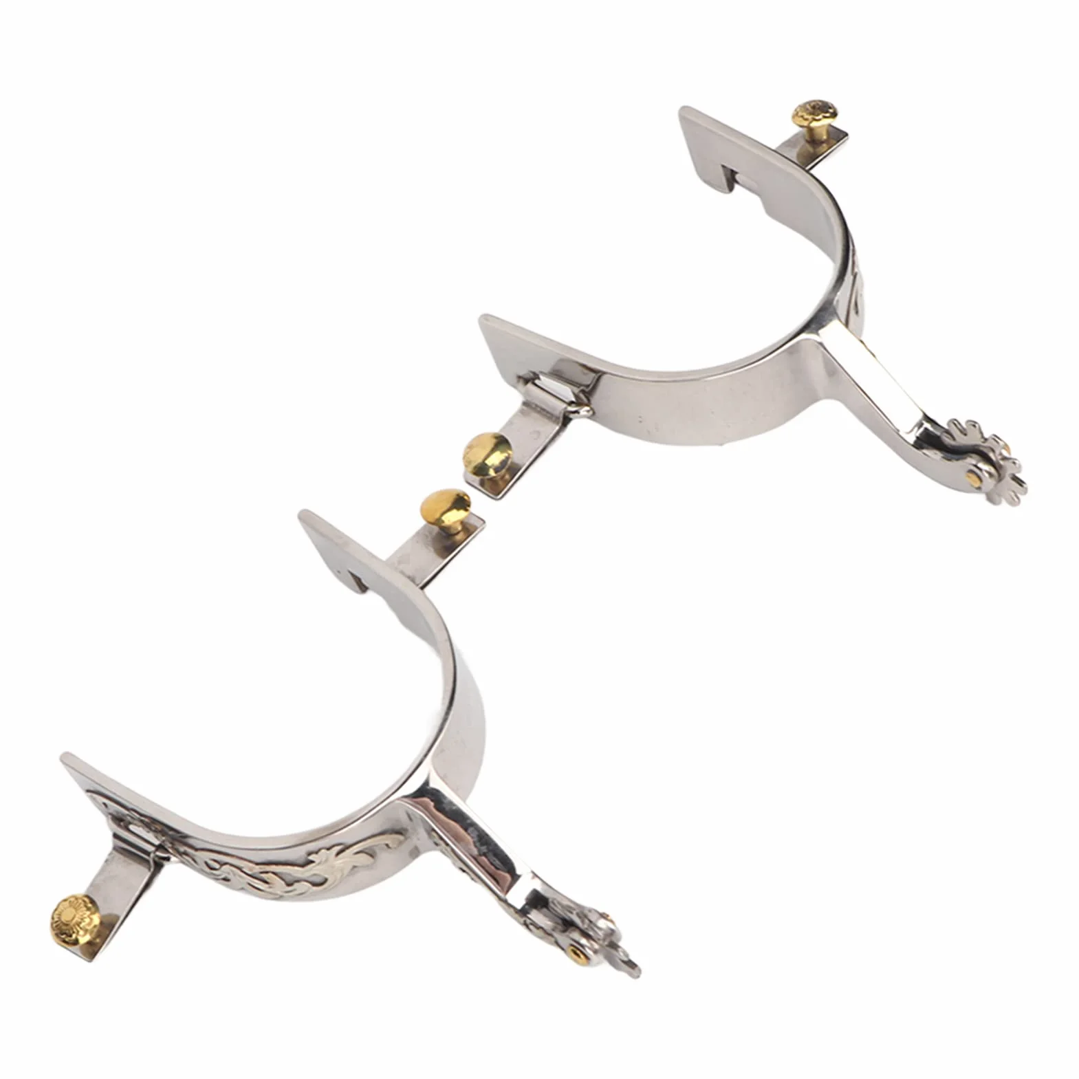 Focket Speroni Western da Cowboy, 2 Pezzi Speroni da Cavallo in Acciaio Inossidabile Squisito Vintage con Ingranaggio Rotante,Speroni da Stivale Steampunk in Metallo di Ottima Lavorazione