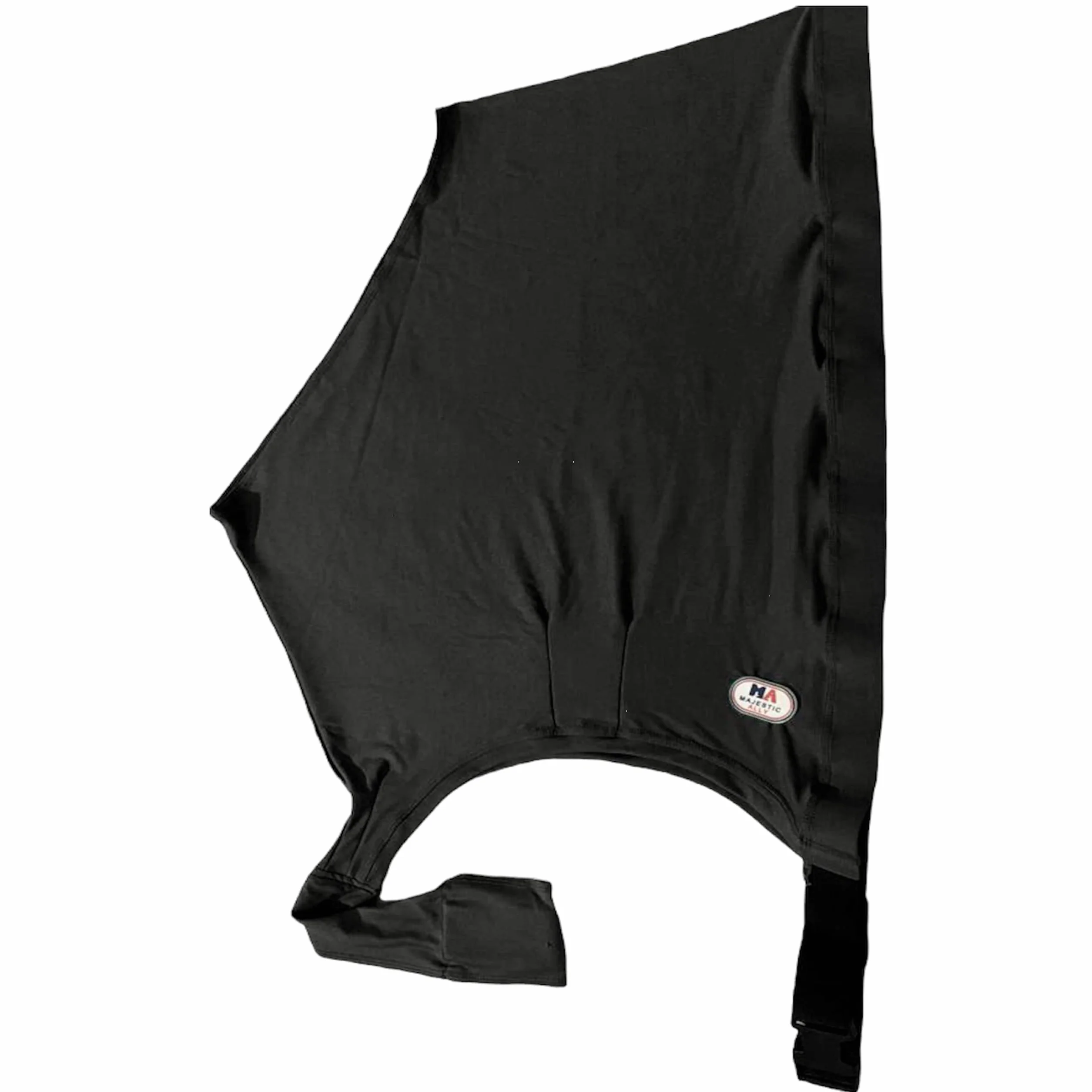 Majestic Ally, Protection Anti-éclats élastiquée en Lycra pour Cavallo, Taglia L, Noir