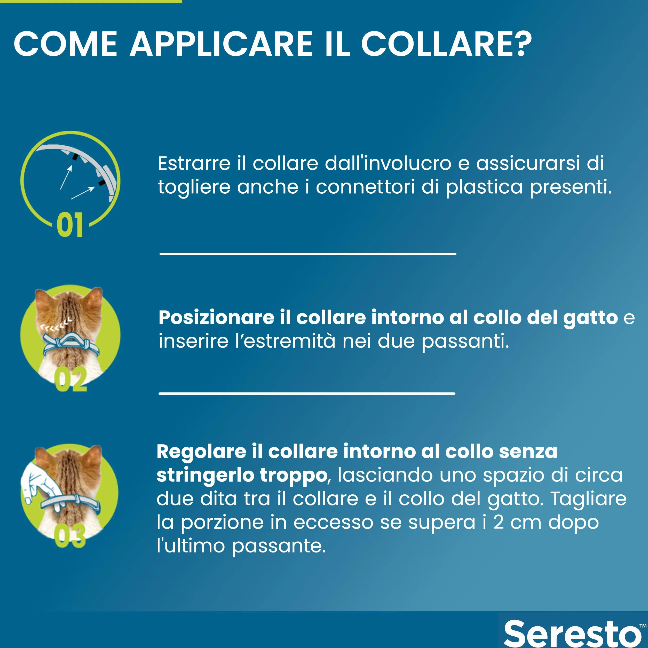 Seresto collare antiparassitario per gatti. Elimina pulci e zecche, fino a 8 mesi di protezione, Il pacchetto può variare