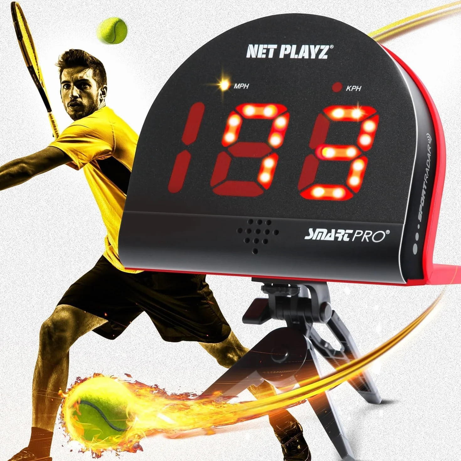 Nis022132027, Radar Tennis Unisex-Adolescente, Nero