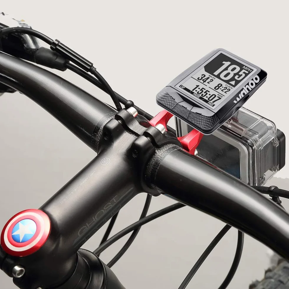 Supporto per bici combo anteriore Out per Garmin Edge 200 500 510 520 800 810 820 1000 e videocamera