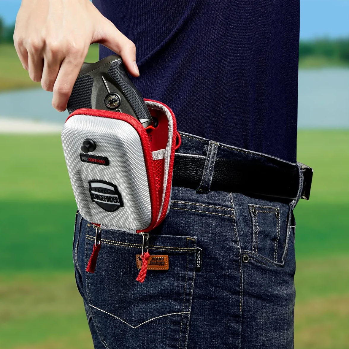 Telemetro da Golf con Custodia Rigida e Marsupio