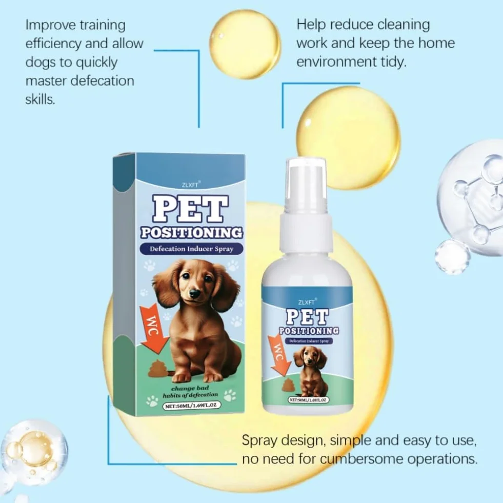 Spray per Addestramento Vasino per Cani,2pcs Spray per Addestramento al Vasino per Animali Domestici,Uso Quotidiano del Cane Liquido di Addestramento Della Toilette,Dog Potty Training Spray