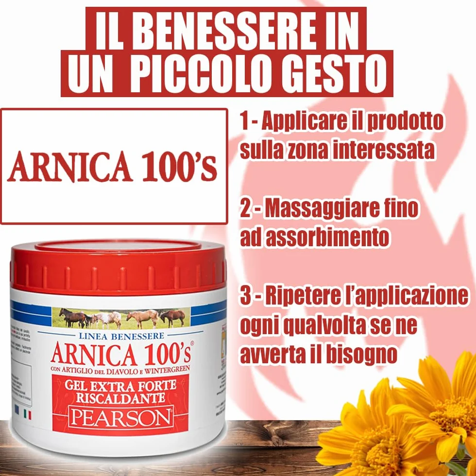 ARNICA 100's® Arnica Per Cavalli Gel Extraforte Riscaldante 500 ML