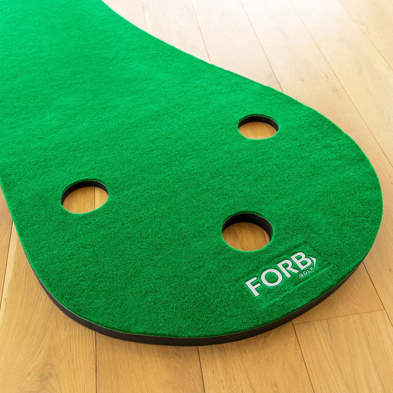 FORB Tappetino Putting da Golf per Uso Domestico - 2 Dimensioni Disponibili | Tappetino Professionale per Allenamento in Casa (3 buche) | Attrezzatura da Golf