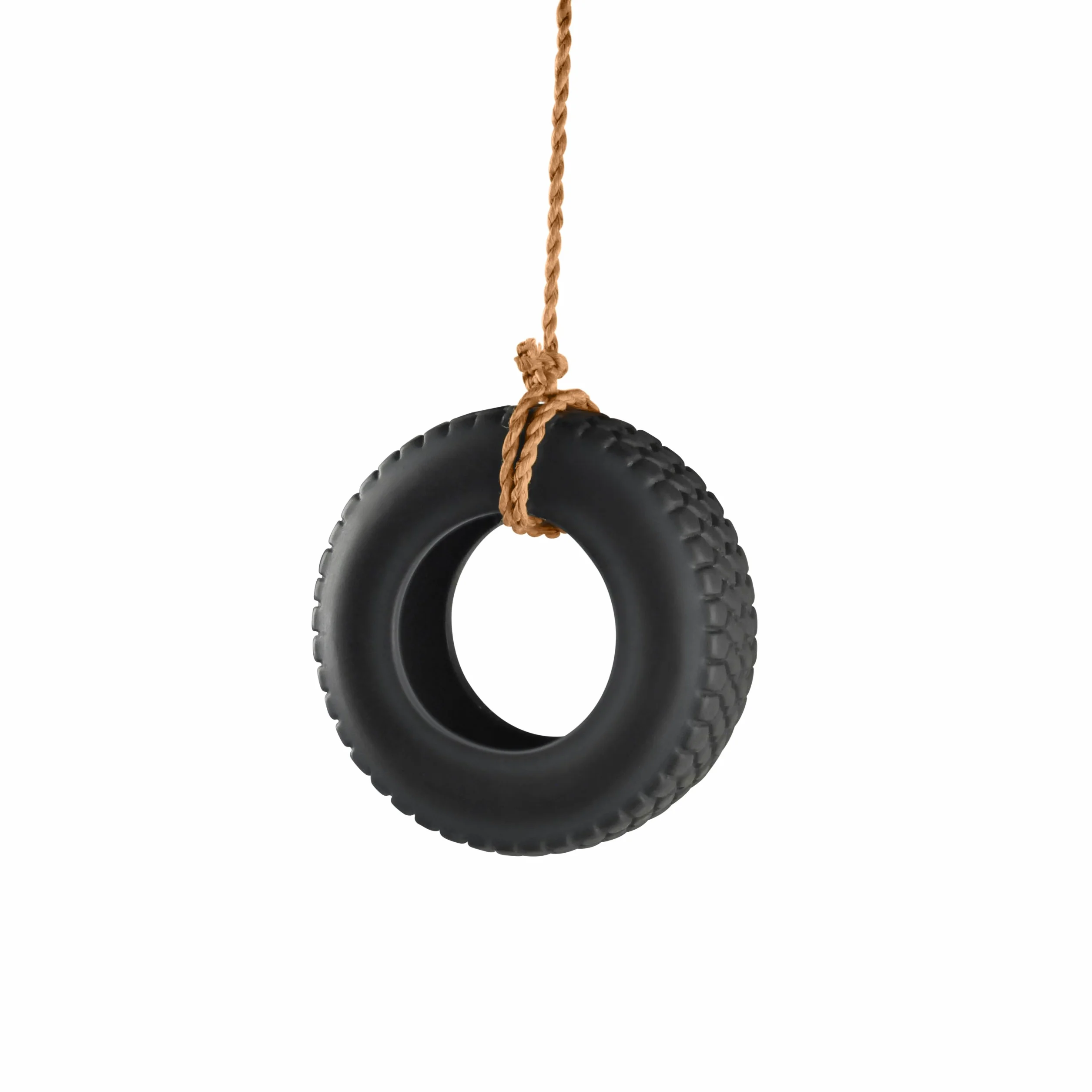 Fred Swing Time Mangiatoia per Uccellini Silicone Nero 4.5x15x35.5 cm
