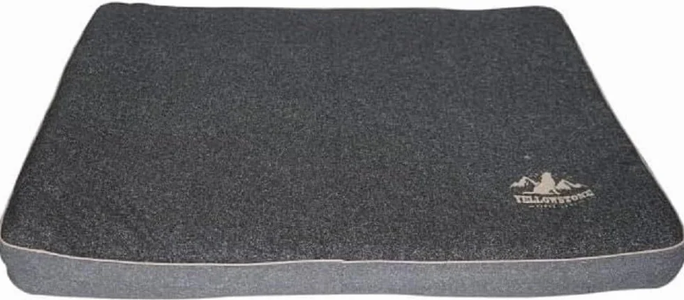TYROL Master T80 Comfort Yellowstone, materasso per cani da pavimento, accessorio per uso interno, lavabile in lavatrice a 30°, double face e sfoderabile, per cani medi e grandi, 80 x 60 x 7 cm