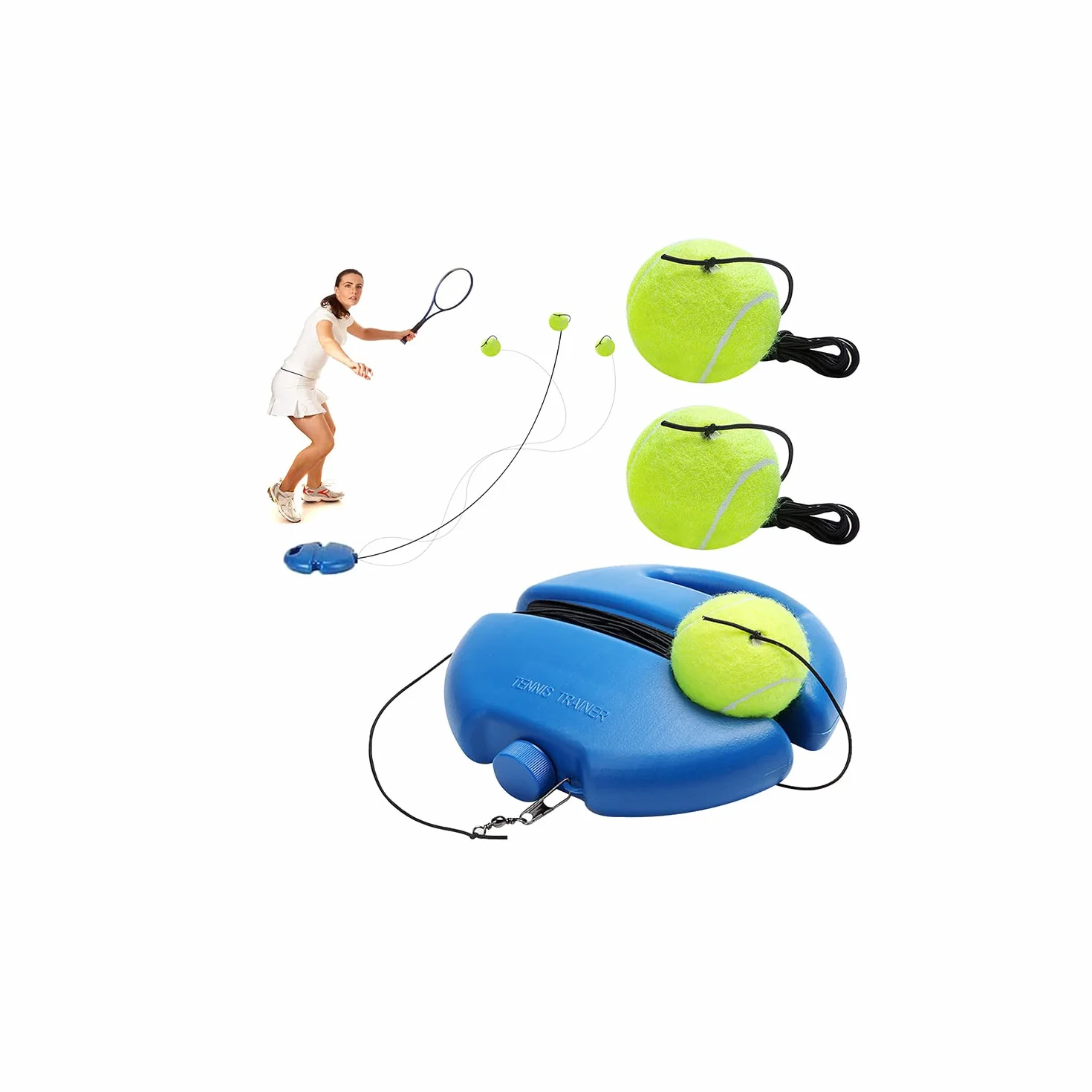 Set di 2 palline per allenamento da tennis per adulti