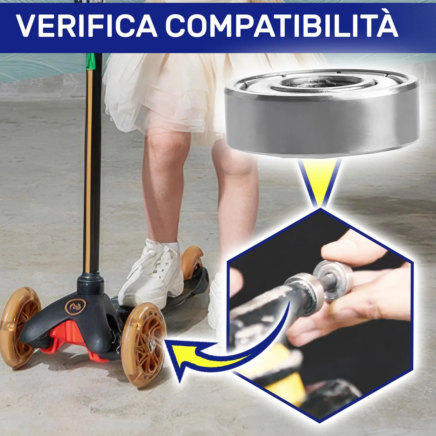 Cuscinetto a Sfera 608 Z 8 x 22 x 7 mm MONTERAL