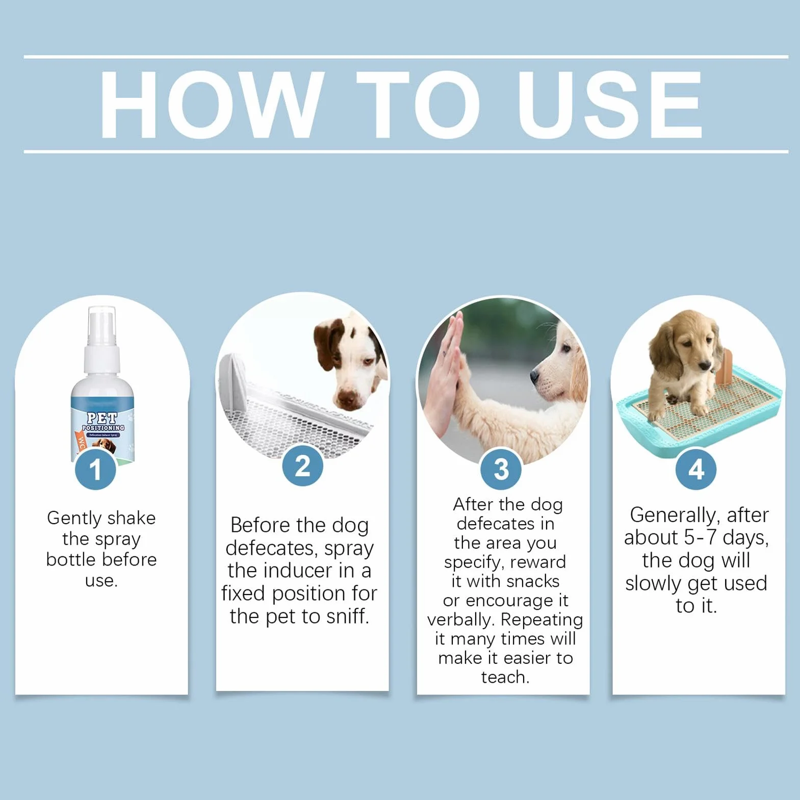 Spray per addestramento vasino per Cani, Profumo Attraente per addestramento Cuccioli, Spray per addestramento del Cane, Spray per l'addestramento del Cane, correttore per l'addestramento,