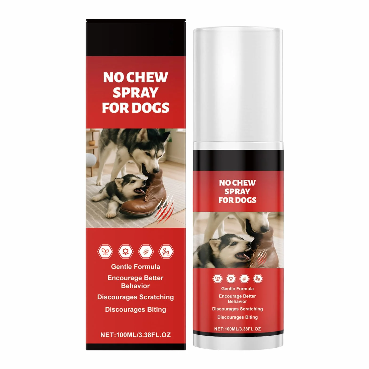 Generico Spray Anti Rosicchiamento per Cani,100ml Spray Masticazione Immediato | per l'Addestramento per la Protezione dei Mobili Leccamento delle Zampe Addestramento alla Gabbia per Conigli Gatto