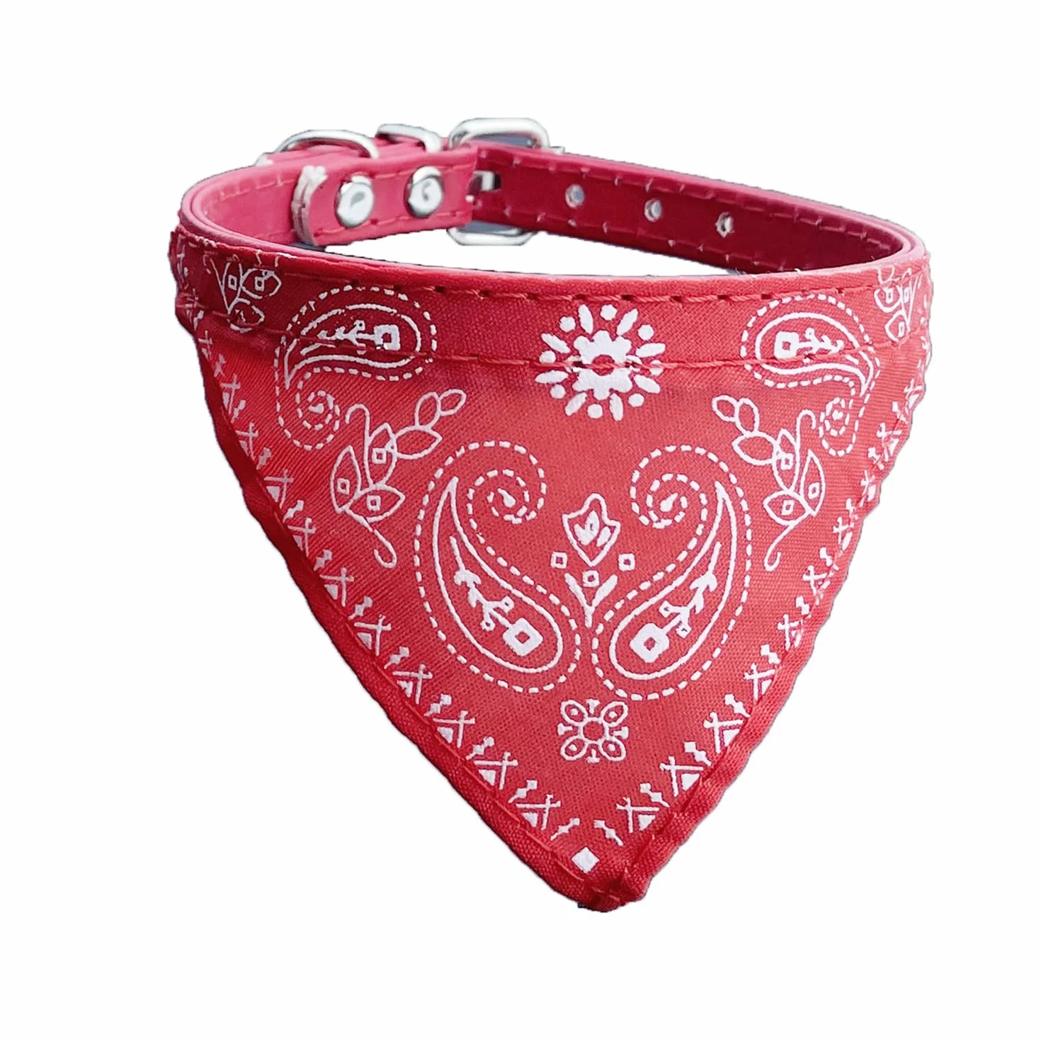 Bandana del cane del cane di modo Collare del cane del collare del ragazzo Bandana del cotone del Bandana mezzo con il collare per i cani