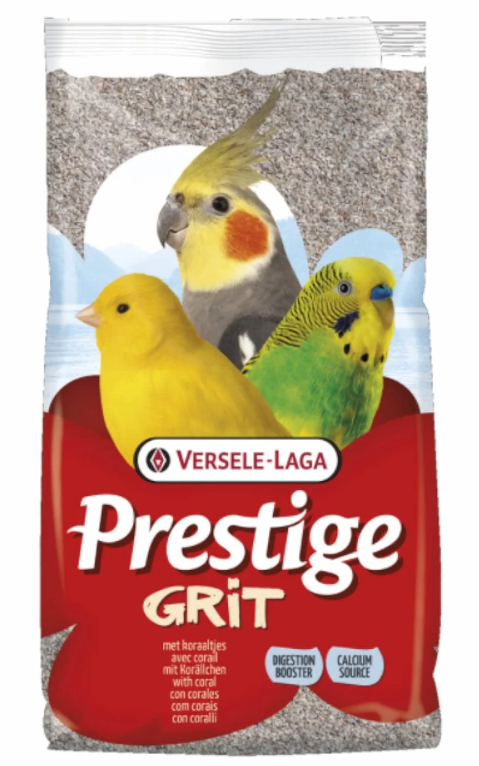 Prestige Grit con Coralli | 2,5 kg | Integratore alimentare per uccelli | Per supportare la digestione e l'apporto di calcio | Gusci d'ostrica e conchiglie marine frantumate