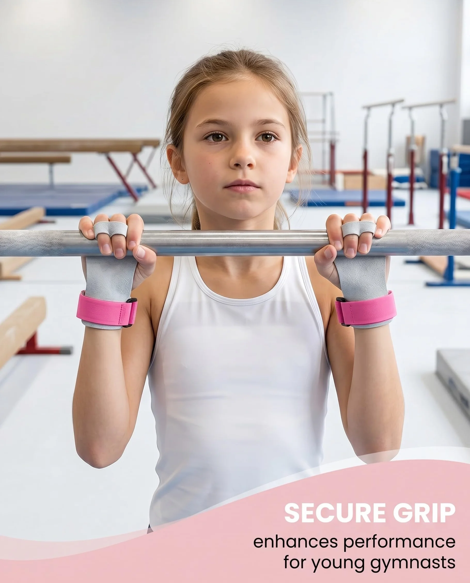 Protezioni Mani Ginnastica Bambini S Rosa 2 Pezzi Presa Sicura Anti-vesciche Supporto Polso