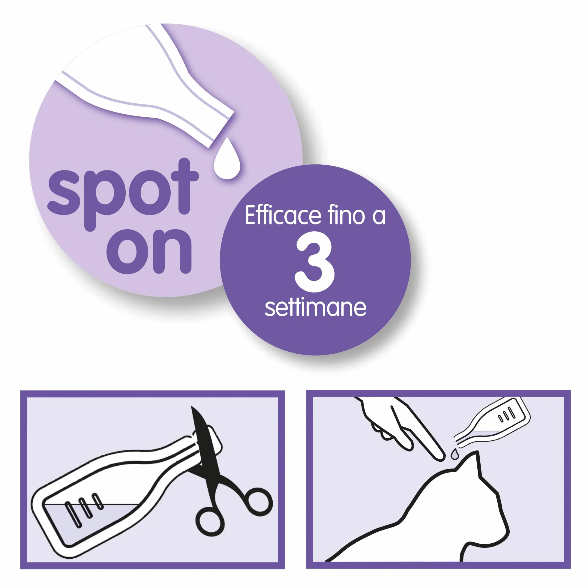 Beaphar No Stress Spot On Gatto, Calmante Gatto, 3 Pipette, Azione Calmante e Rilassante