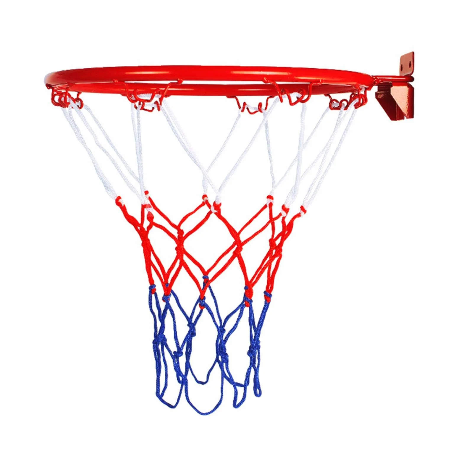 Canestro da Basket da Muro in Ferro con Rete, 32cm, per Esterno e Interno