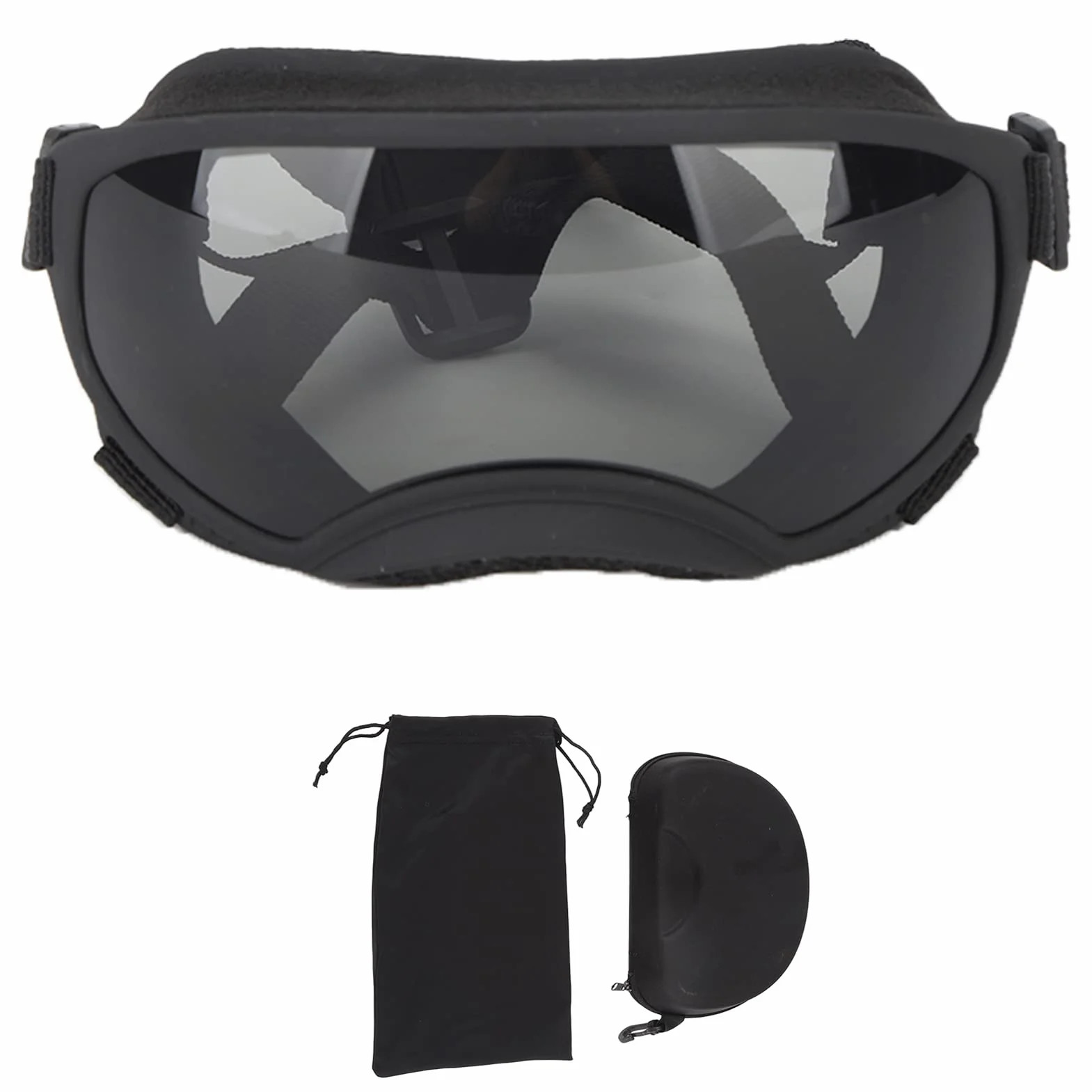 Occhiali da sole per cani di taglia grande, occhiali protettivi per gli occhi dei cani, aspetto elegante, occhiali per cani con montatura elastica in PVC, occhiali da sole per cani di taglia grande