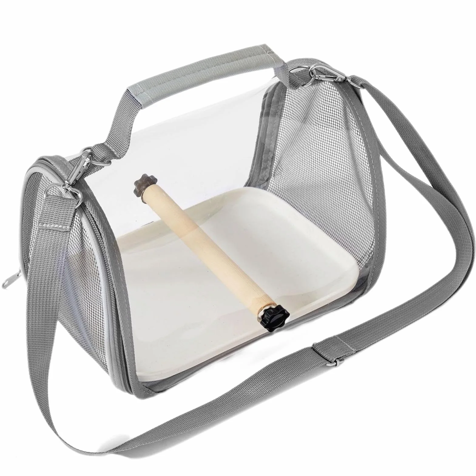 Borsa da trasporto per pappagalli, trasportino per parrocchetti con posatoio, calopsitta, piccola gabbia per il trasporto di animali domestici, parrocchetti, piccioncini, calopsitte