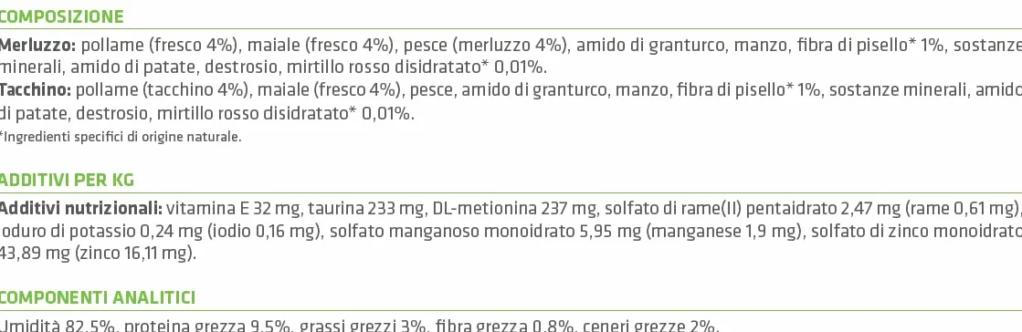 Natural Trainer Cibo Umido per Gatti Adulti Sterilizzati, Multipack Tacchino e Merluzzo, 24 x 85 g