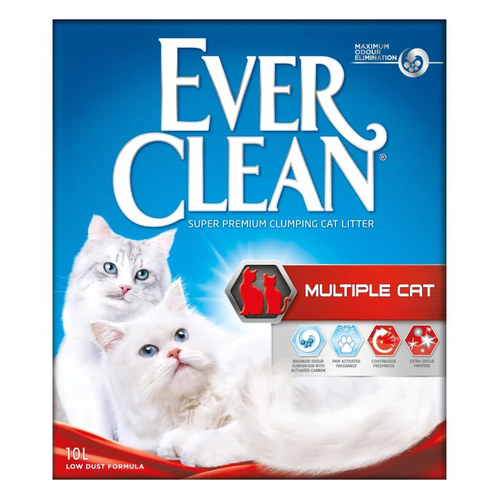 Ever Clean Lettiera Multiple Cat Ever Clean, 10 Litri, Profumata - 9000 g