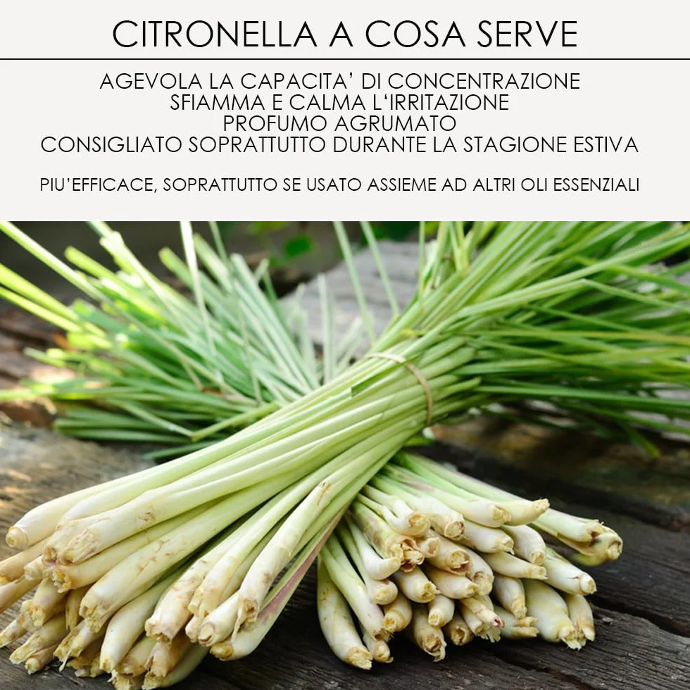 Crema Gel Geranio & Citronella con Oli Essenziali 500g Repellente Insetti Manto Lucido Made in Italy