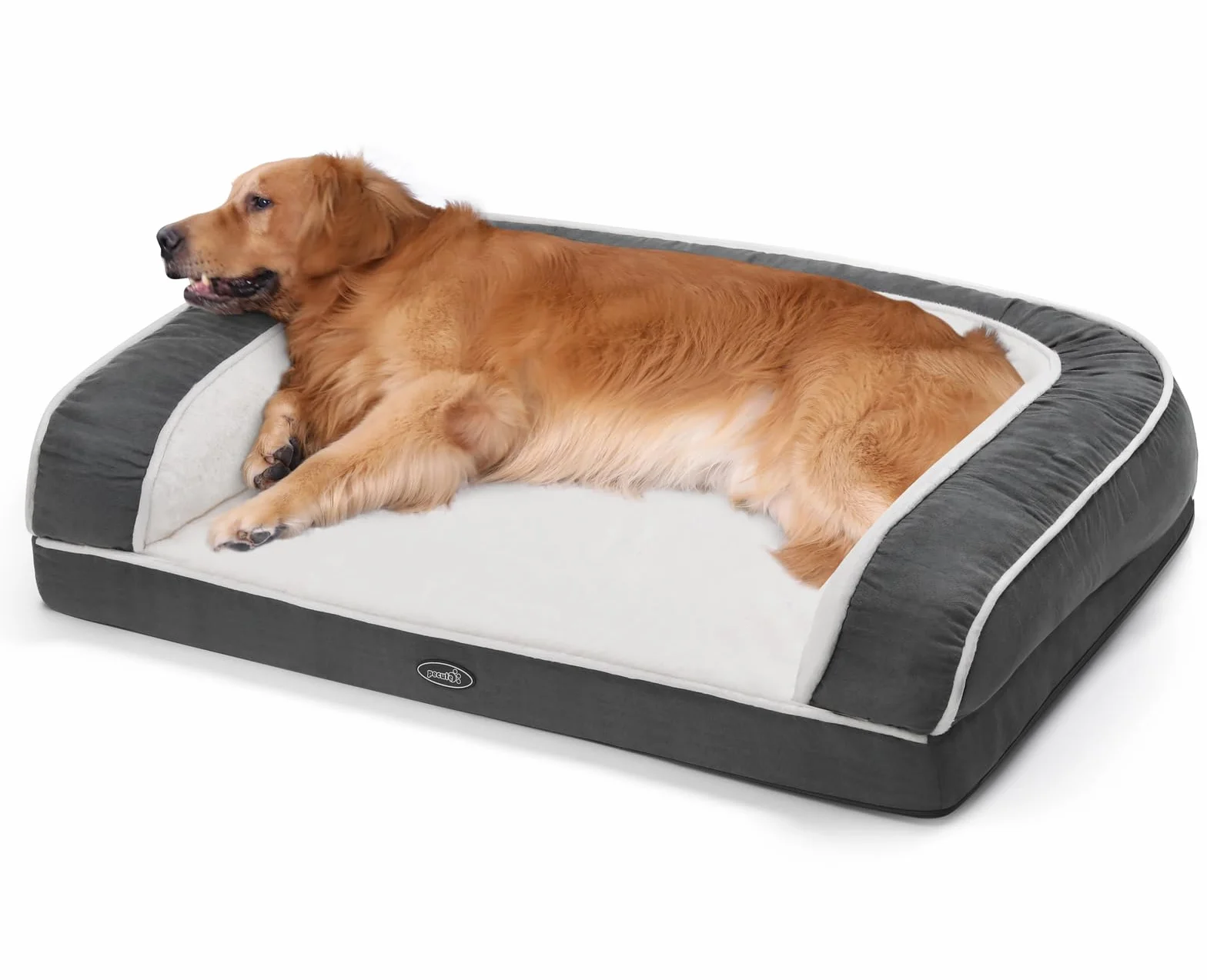 Pecute Divano Letto per Animali Domestici, Divanetto Relax per Cani, Cuccia Cane Gatto, Cuscino Cane di Un Intero Memory Foam a Forma di Uovo (XL 101 * 66 * 20 CM)