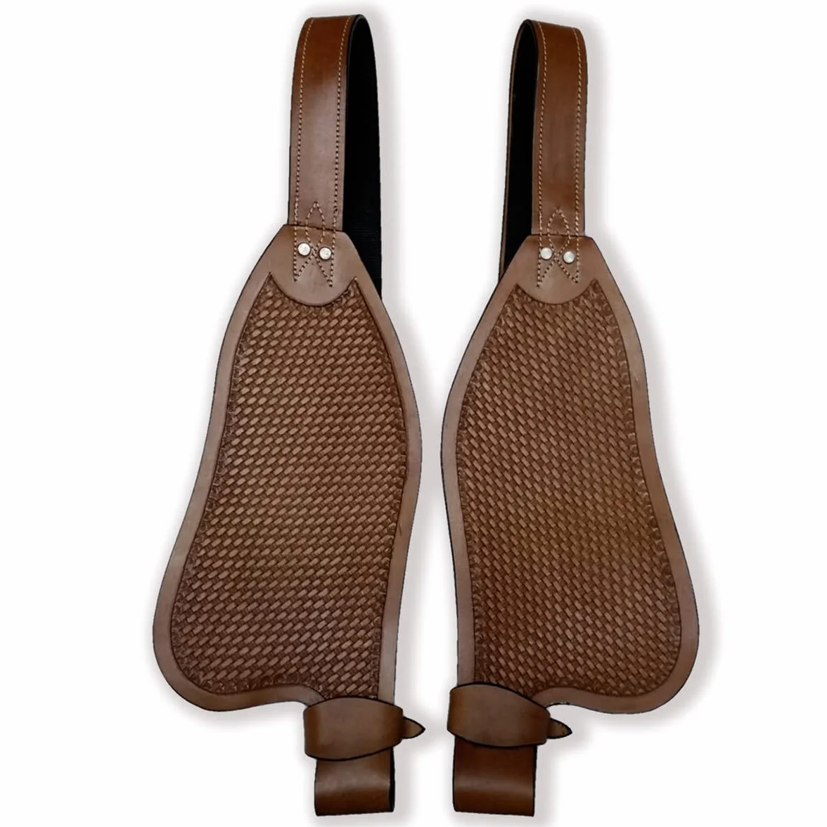 Cavallo Western Adulto Tooled Vera Pelle di Ricambio Parafanghi Sella Fatto a Mano Venduti in Coppia ME-WSF-014
