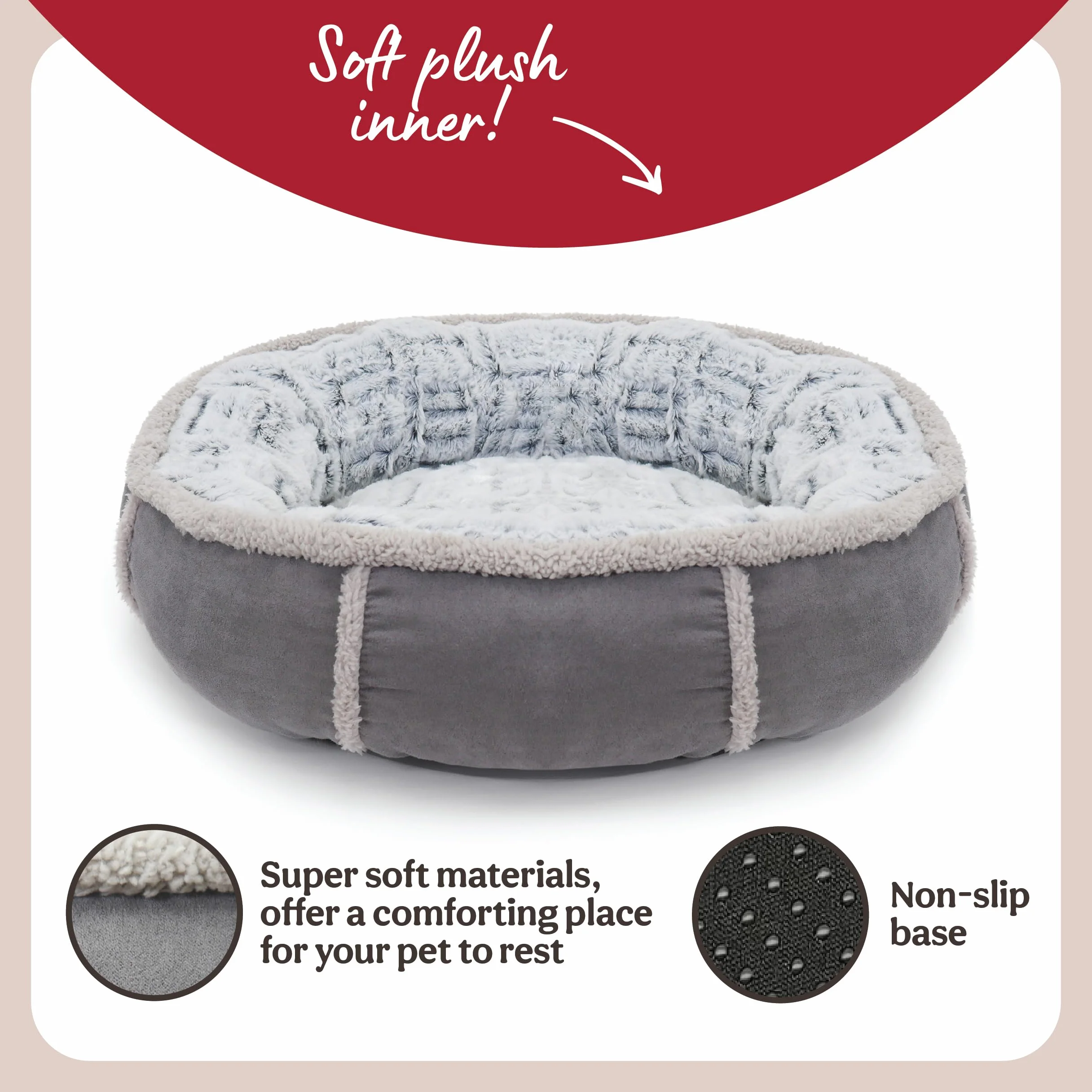 Rosewood, 40 Winks, Cuccia a Ciambella, in Peluche