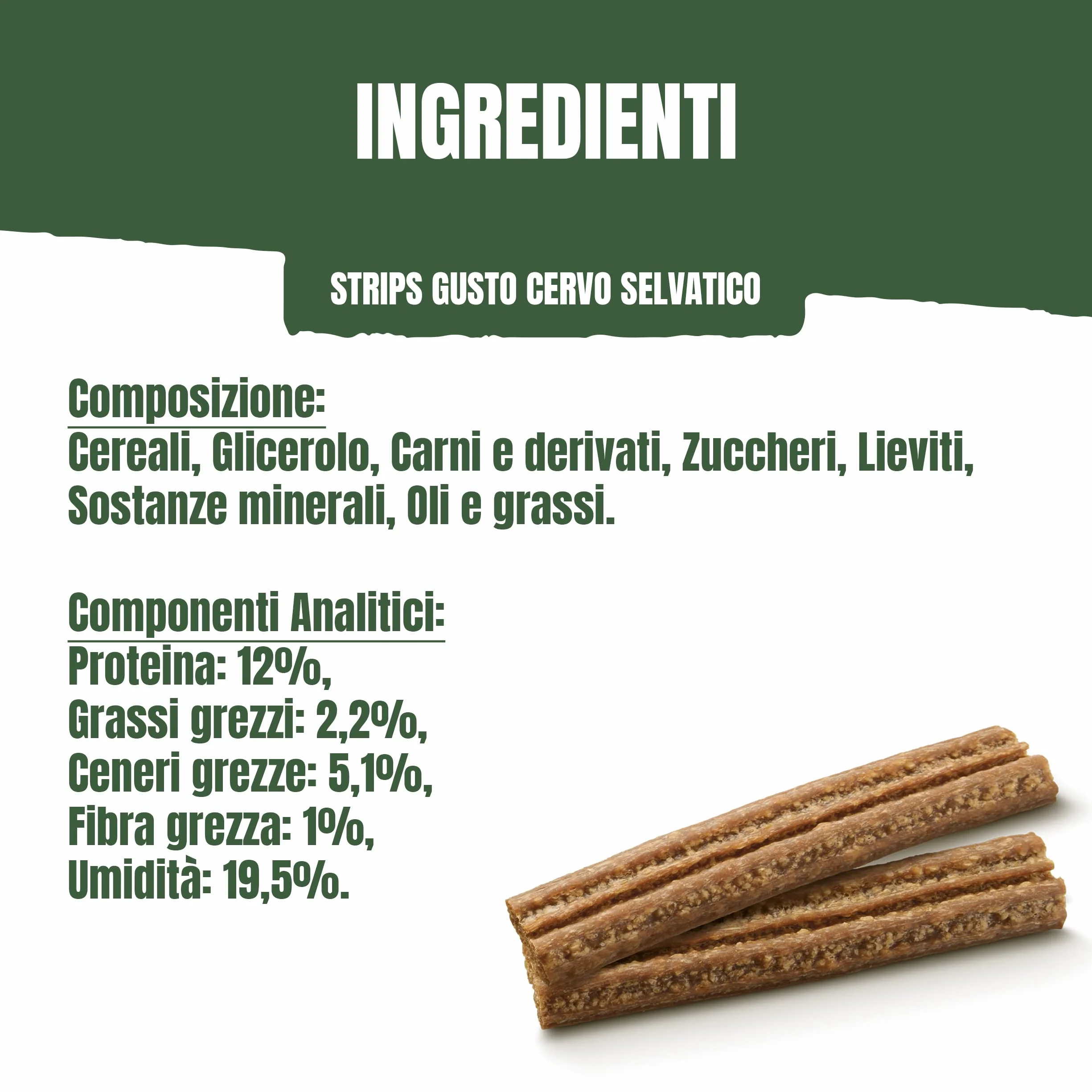 PURINA ADVENTUROS Snack per Cani Adulti Strips con Cervo 6 Confezioni da 90g