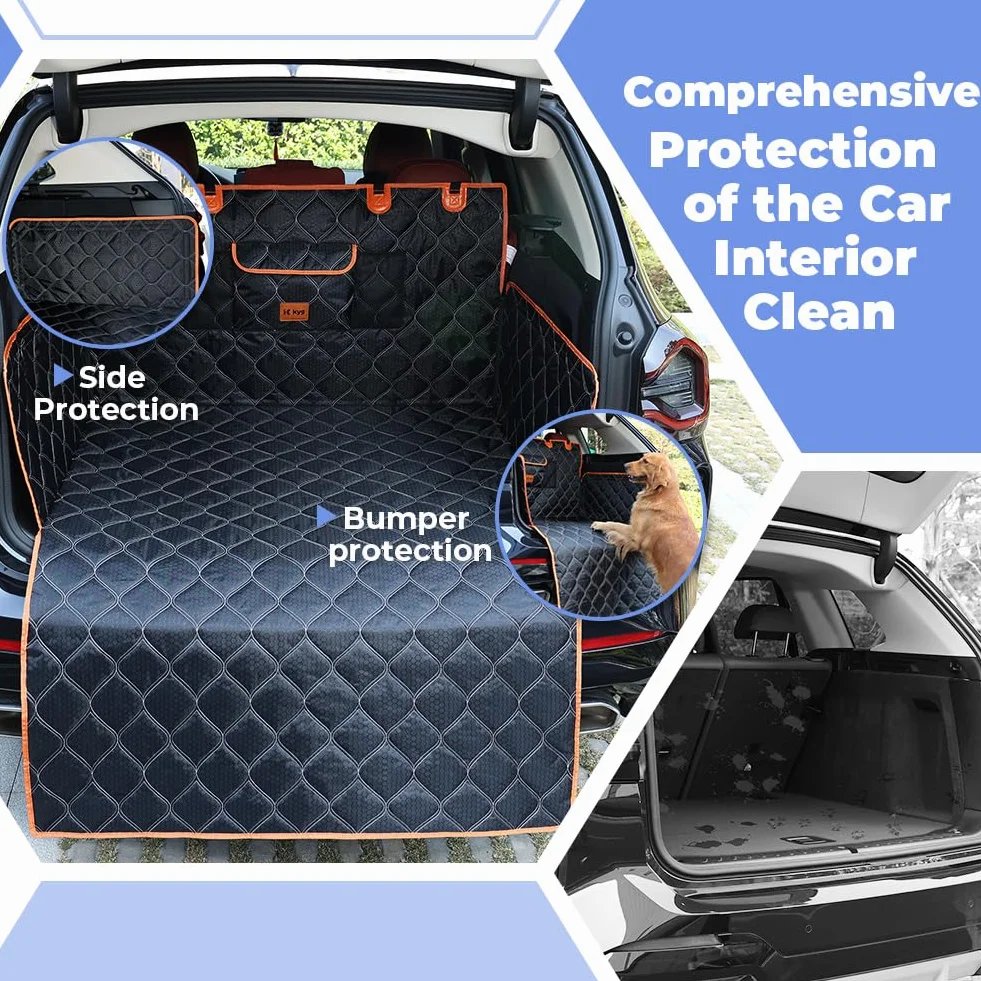 KYG Telo Auto per Cani Protezione Laterale Paraurti Bagagliaio Impermeabile Antiscivolo Resistente Graffi SUV Lavabile