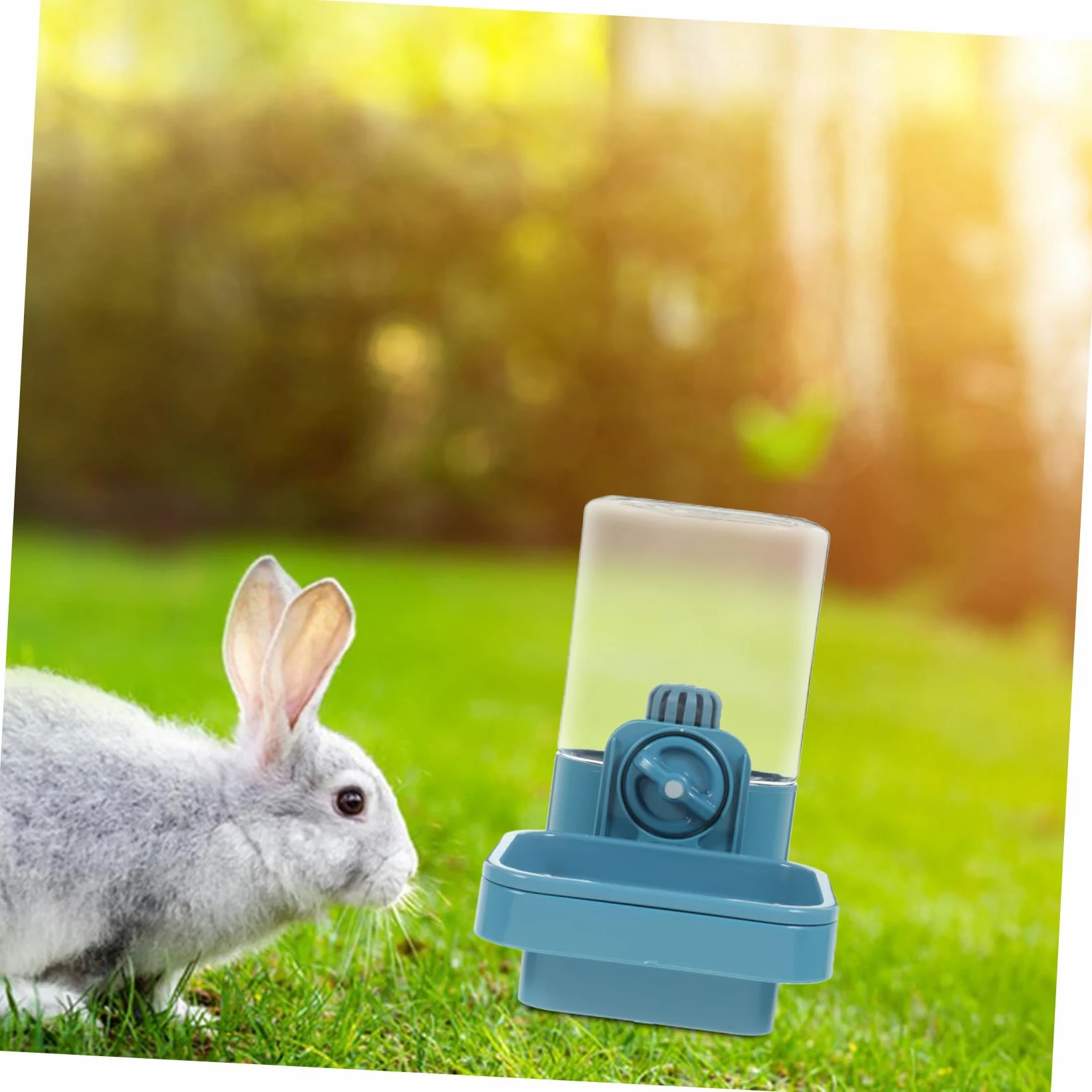 Abbeveratoio Sospeso per Coniglio 750ml in Plastica per Trasporto | Accesso Facile All’acqua, Adatto a Piccoli Animali Domestici, Uso in Casa uno Pet