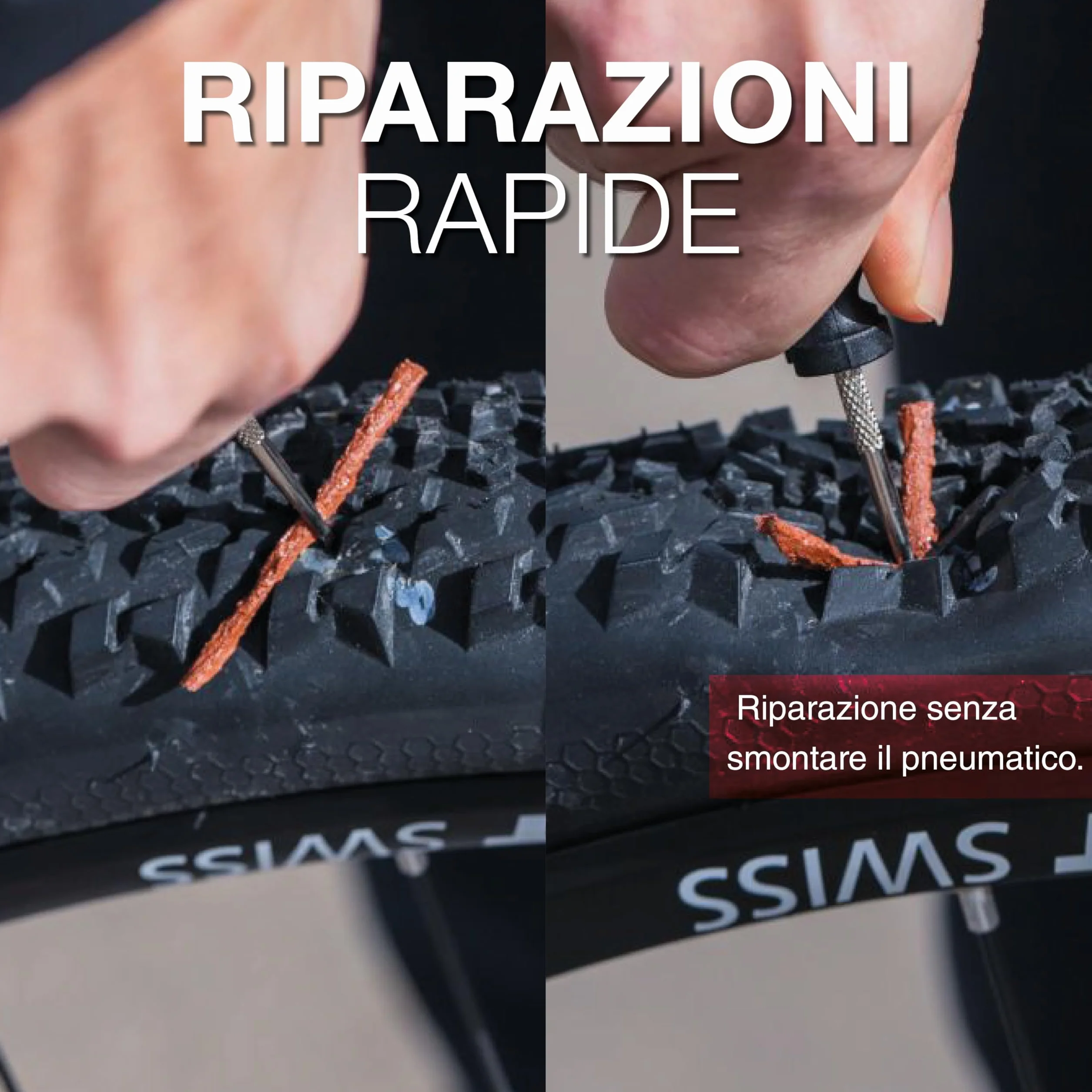 ZEFAL Kit di Riparazione tubeless con Clip di Montaggio, puntura Unisex, Nero, Universale