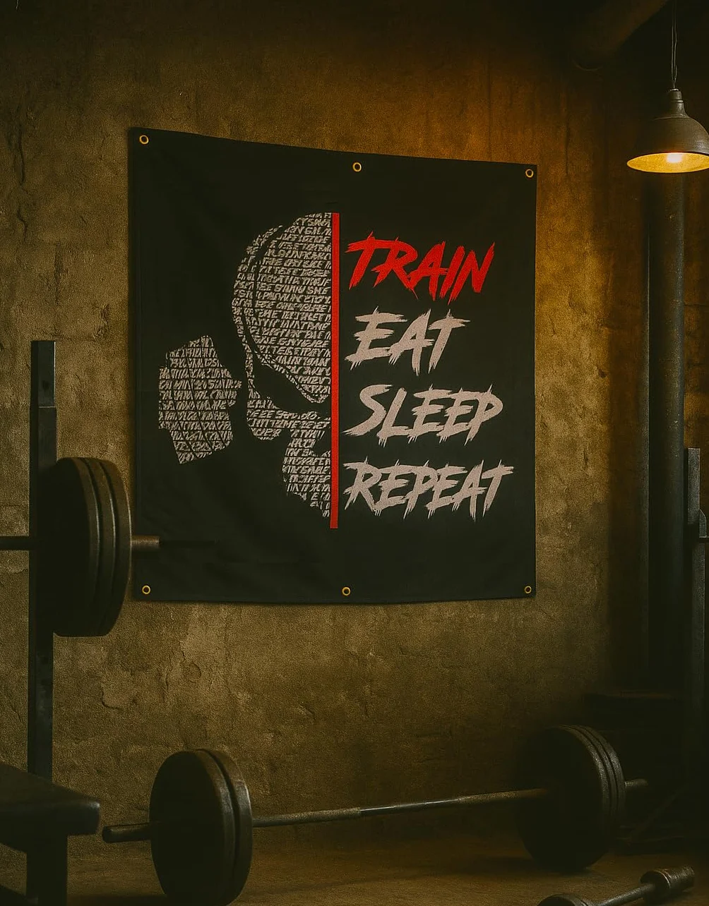 Bandiera Motivazionale Bodybuilding Powerlifting Strongman Fitness Decorazione Palestra